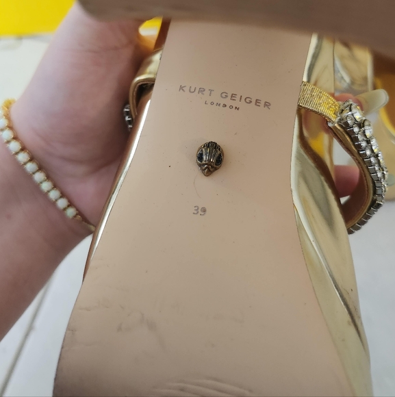 Kurt Geiger Gold Women's Shoes - Picture 4 of 9